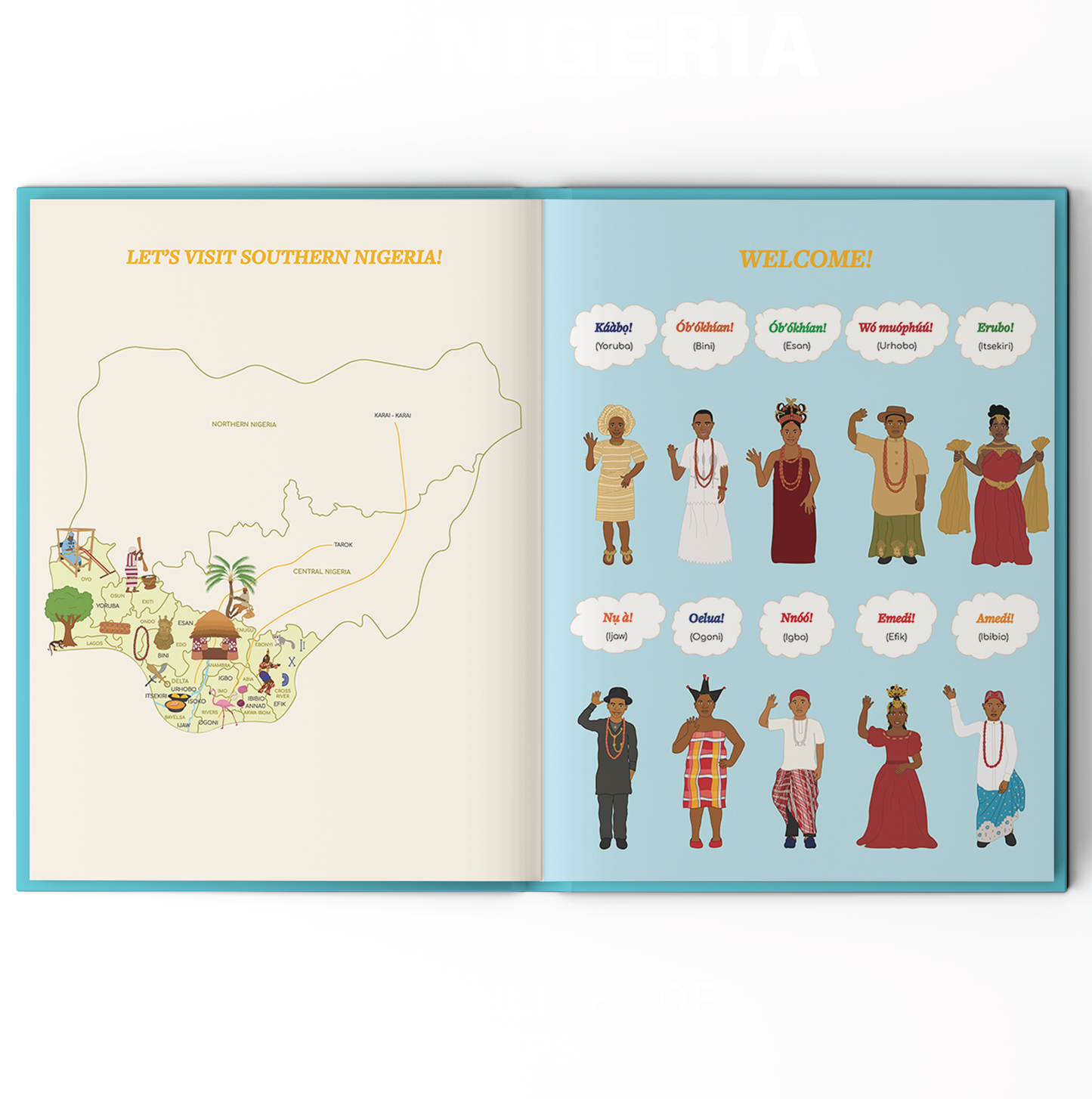 THE PEOPLES OF NIGERIA BOOK - Hardback